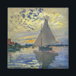 Claude Monet - Sailboat at Le Petit-Gennevilliers Magnet<br><div class="desc">Sailboat at Le Petit-Gennevilliers / Voilier au Petit-Gennevilliers - Claude Monet,  1874</div>