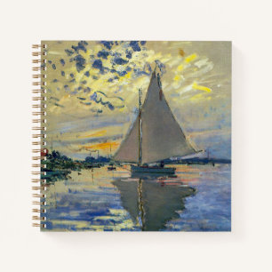 Claude Monet - Sailboat at Le Petit-Gennevilliers Notebook