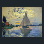 Claude Monet - Sailboat at Le Petit-Gennevilliers Photo Print<br><div class="desc">Sailboat at Le Petit-Gennevilliers / Voilier au Petit-Gennevilliers - Claude Monet,  1874</div>