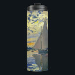 Claude Monet - Sailboat at Le Petit-Gennevilliers Thermal Tumbler<br><div class="desc">Sailboat at Le Petit-Gennevilliers / Voilier au Petit-Gennevilliers - Claude Monet,  1874</div>