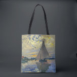 Claude Monet - Sailboat at Le Petit-Gennevilliers Tote Bag<br><div class="desc">Sailboat at Le Petit-Gennevilliers / Voilier au Petit-Gennevilliers - Claude Monet,  1874</div>