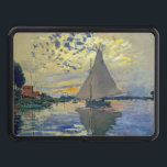 Claude Monet - Sailboat at Le Petit-Gennevilliers Trailer Hitch Cover<br><div class="desc">Sailboat at Le Petit-Gennevilliers / Voilier au Petit-Gennevilliers - Claude Monet,  1874</div>