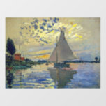 Claude Monet - Sailboat at Le Petit-Gennevilliers Wall Decal<br><div class="desc">Sailboat at Le Petit-Gennevilliers / Voilier au Petit-Gennevilliers - Claude Monet,  1874</div>