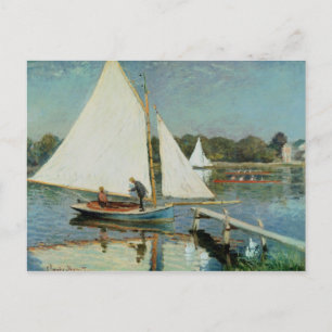 Claude Monet   Sailing at Argenteuil, c.1874 Postcard