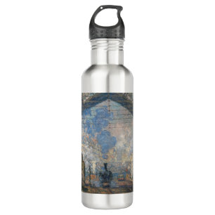 Claude Monet - Saint-Lazare Station exterior view 710 Ml Water Bottle