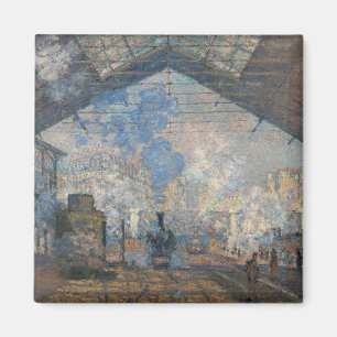Claude Monet - Saint-Lazare Station exterior view Magnet