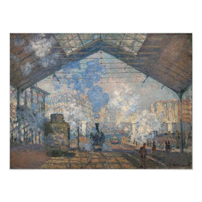 Claude Monet - Saint-Lazare Station exterior view Photo Print (Front)