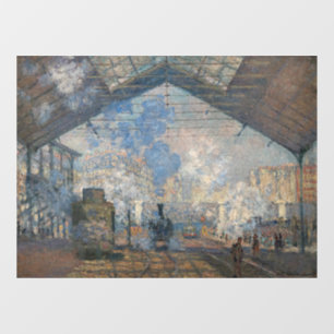 Claude Monet - Saint-Lazare Station exterior view Window Cling