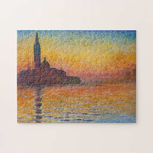 Claude Monet - San Giorgio Maggiore at Dusk Jigsaw Puzzle (Horizontal)
