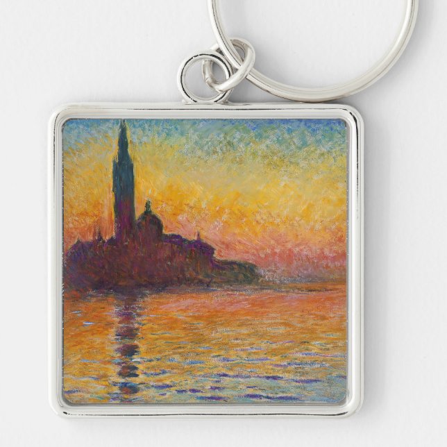 Claude Monet - San Giorgio Maggiore at Dusk Keychain (Front)