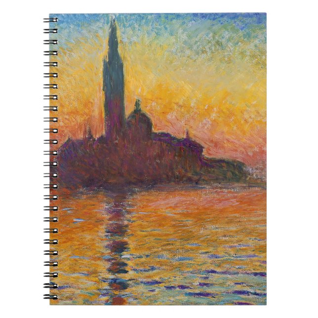 Claude Monet - San Giorgio Maggiore at Dusk Notebook (Front)