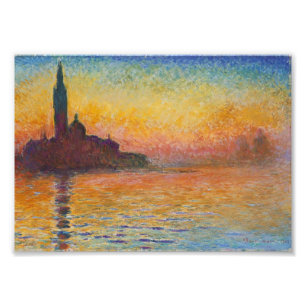 Claude Monet - San Giorgio Maggiore at Dusk Photo Print