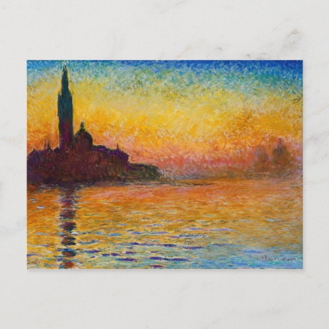 Claude Monet-San Giorgio Maggiore at Dusk Postcard (Front)