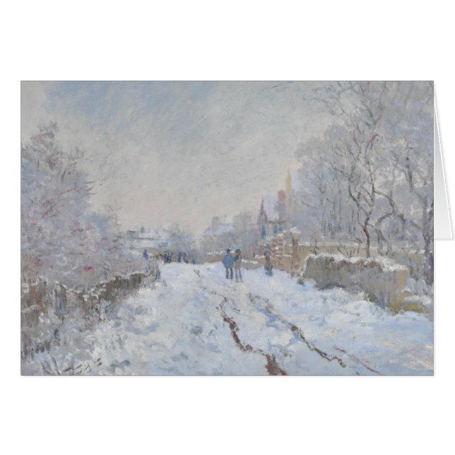 Claude Monet - Scène de neige à Argenteuil (Devant horizontal)
