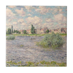 Claude Monet Seine at Lavacourt Tile