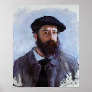 Claude Monet, Self-Portrait with a Beret, Poster