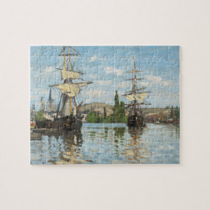 Claude Monet   Ships Riding on the Seine at Rouen Jigsaw Puzzle