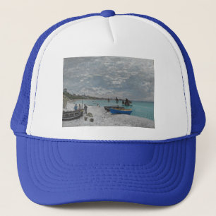 Claude Monet Sky Clouds Boats Ships Sea Ocean Trucker Hat