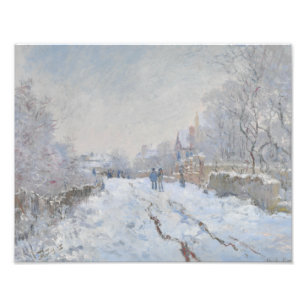 Claude Monet - Snow Scene at Argenteuil Photo Print