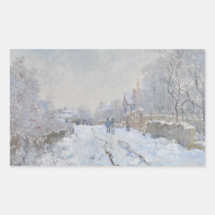 Claude Monet - Snow Scene at Argenteuil Sticker