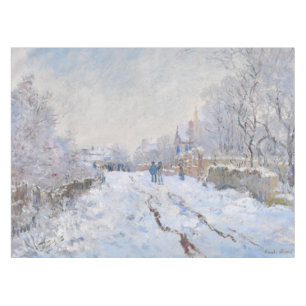 Claude Monet - Snow Scene at Argenteuil Tablecloth