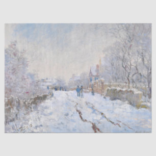 Claude Monet - Snow Scene at Argenteuil Tissue Paper