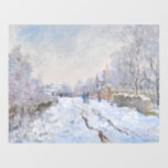 Claude Monet - Snow Scene at Argenteuil Wall Decal<br><div class="desc">Snow Scene at Argenteuil / Rue sous la neige,  Argenteuil - Claude Monet,  1875</div>