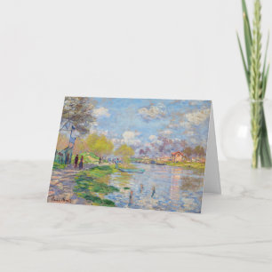Claude Monet - Spring by the Seine Card