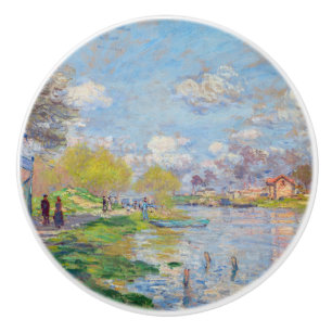 Claude Monet - Spring by the Seine Ceramic Knob