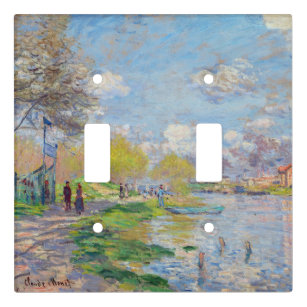 Claude Monet - Spring by the Seine Light Switch Cover