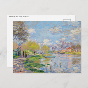 Claude Monet - Spring by the Seine Postcard