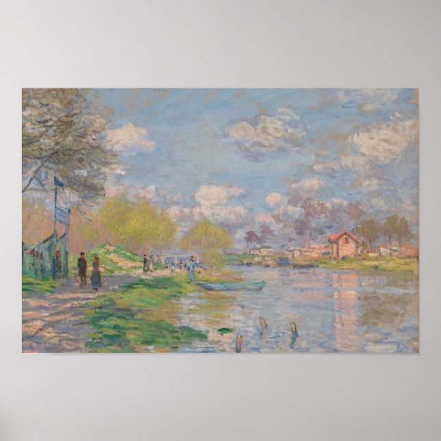 Claude Monet - Spring by the Seine Poster (Front)