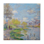Claude Monet - Spring by the Seine Tile<br><div class="desc">Spring by the Seine - Claude Monet,  1875</div>