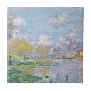 Claude Monet - Spring By The Seine Tile