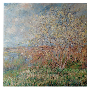 Claude Monet Spring Tile
