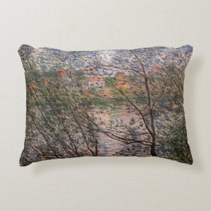 Claude Monet - Springtime through the branches Accent Pillow