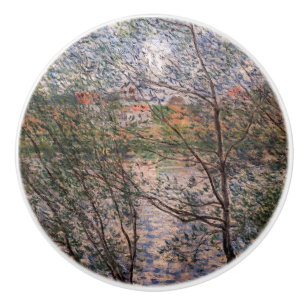 Claude Monet - Springtime through the branches Ceramic Knob