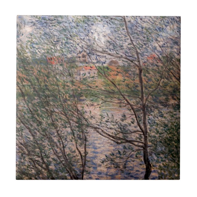 Claude Monet - Springtime through the branches Tile (Front)
