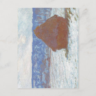 Claude Monet Stack of Wheat (Snow Effect, Overcast Postcard