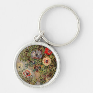 Claude Monet Still-Life with Anemone Destiny Gifts Keychain