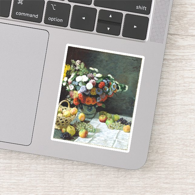 Claude Monet Still Life with Flowers and Fruit (Detail)