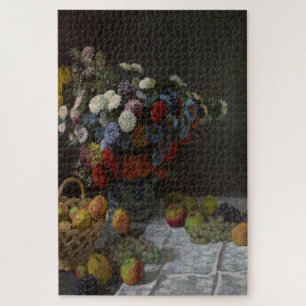Claude Monet Still Life with Flowers and Fruit Jigsaw Puzzle