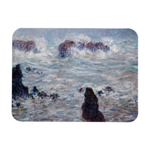 Claude Monet - Storm off the Belle-Ile Coast Magnet
