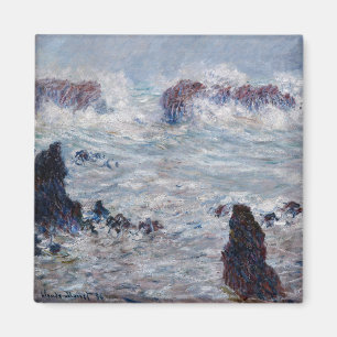 Claude Monet - Storm off the Belle-Ile Coast Magnet