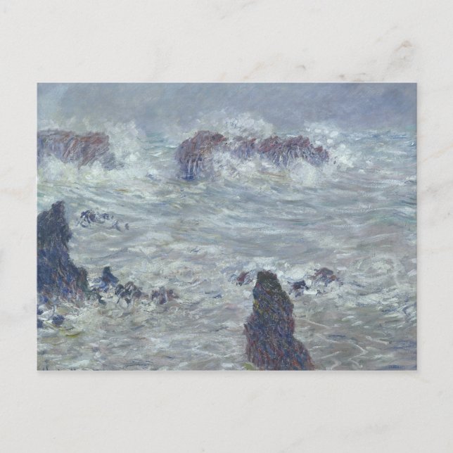 Claude Monet | Storm, off the Coast of Belle-Ile Postcard (Front)