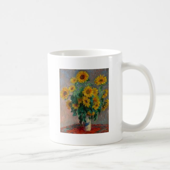 Claude Monet, Sunflower Coffee Mug (Right)