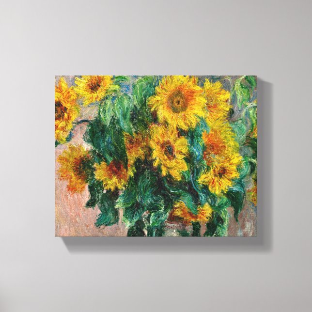 Claude Monet - Sunflowers Canvas Print (Front)