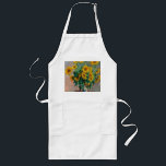 Claude Monet - Sunflowers Long Apron<br><div class="desc">Claude Monet - Sunflowers</div>