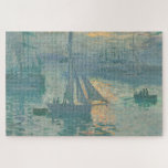 Claude Monet - Sunrise Jigsaw Puzzle<br><div class="desc">Beautiful fine art painting of boats in a sunrise by Claude Monet. Visit our store to discover more amazing Monet paintings and gifts for Monet lovers.</div>