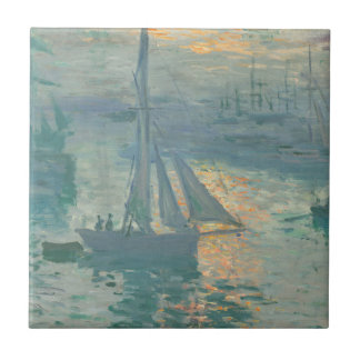 Claude Monet - Sunrise Tile